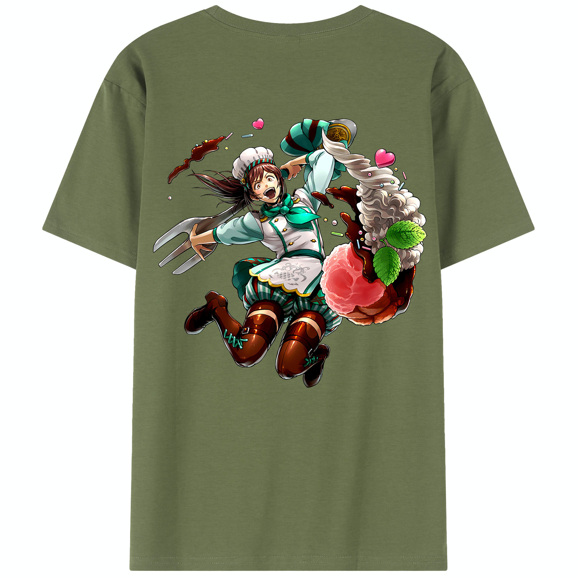 （画像用） 進撃の巨人 サシャ·ブラウス Attack on Titan Sasha Blaus 綿100％半袖Tシャツ（背面プリント）